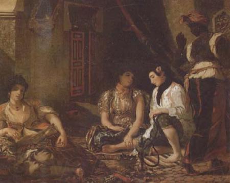 Eugene Delacroix Femmes d'Alger dans leur appartement (mk32) Germany oil painting art